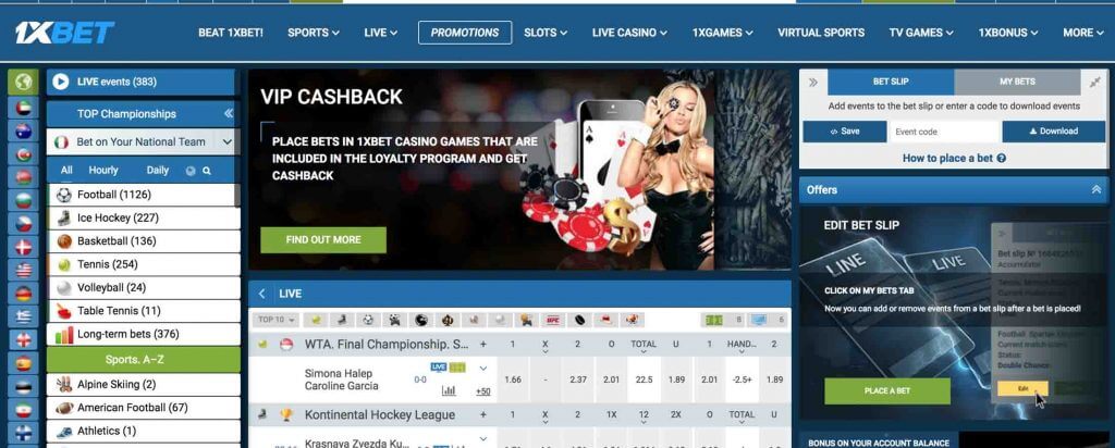 1xBet Para Yatırmar