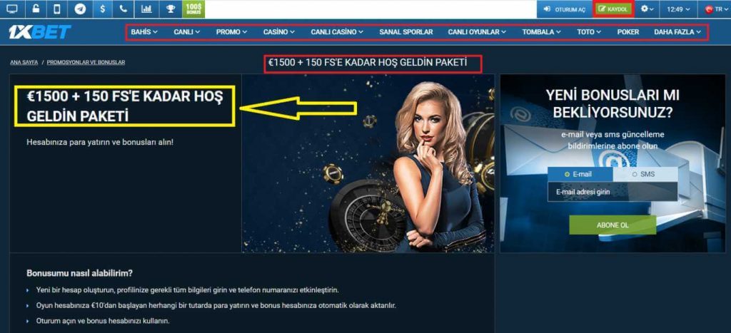 1xBet'te nasıl hesap oluşturabilirim