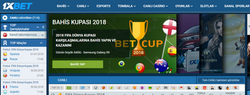 E-posta ve 1xbet promosyon kodu ile kayıt